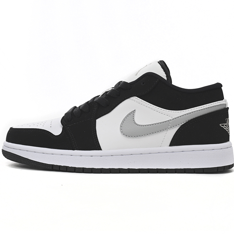 Air Jordan 1 Low Black and White Gray Sneaker    552780-018 - PerfectKickZ