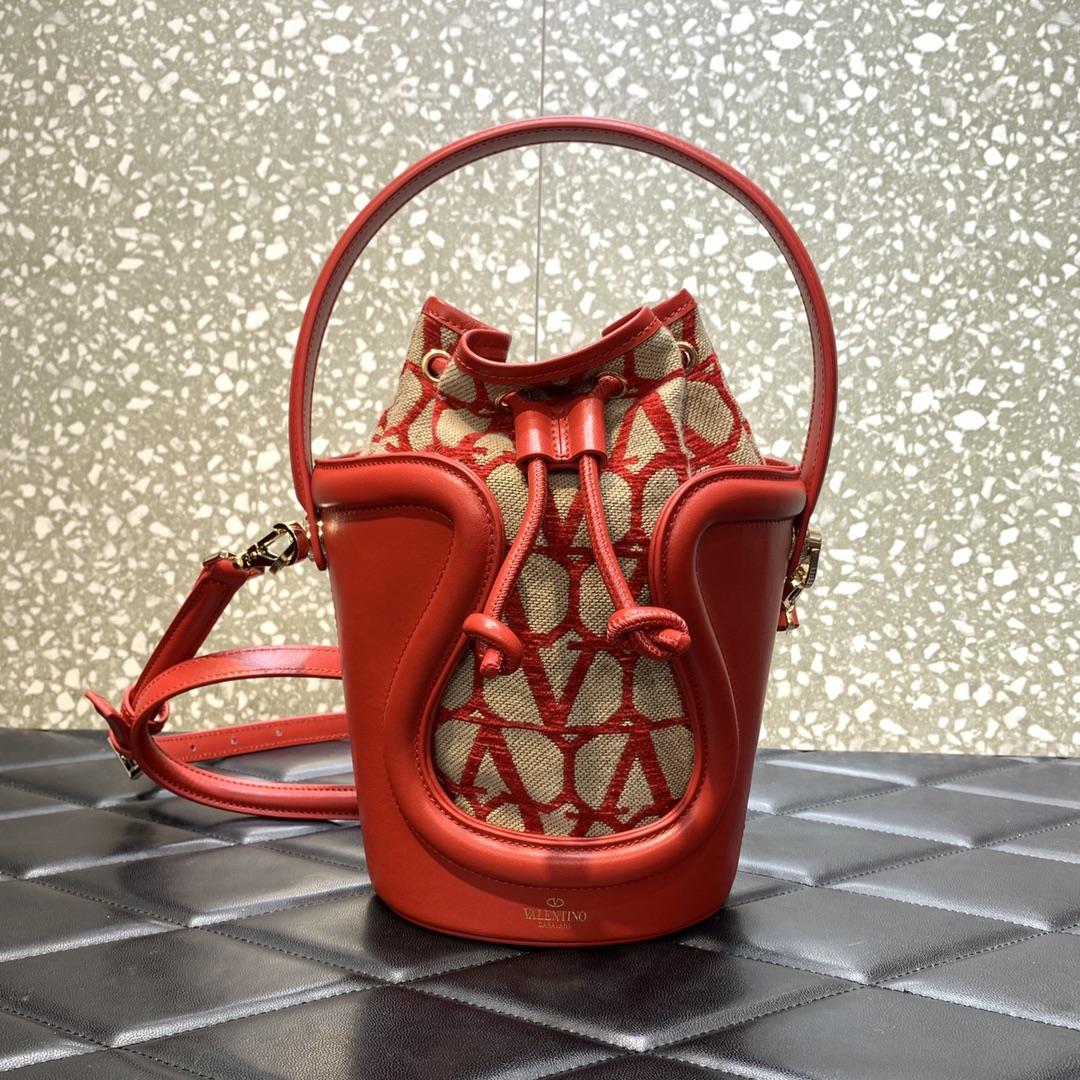 Valenti Le Cinquième Toile Iconographe Bucket Bag - PerfectKickZ