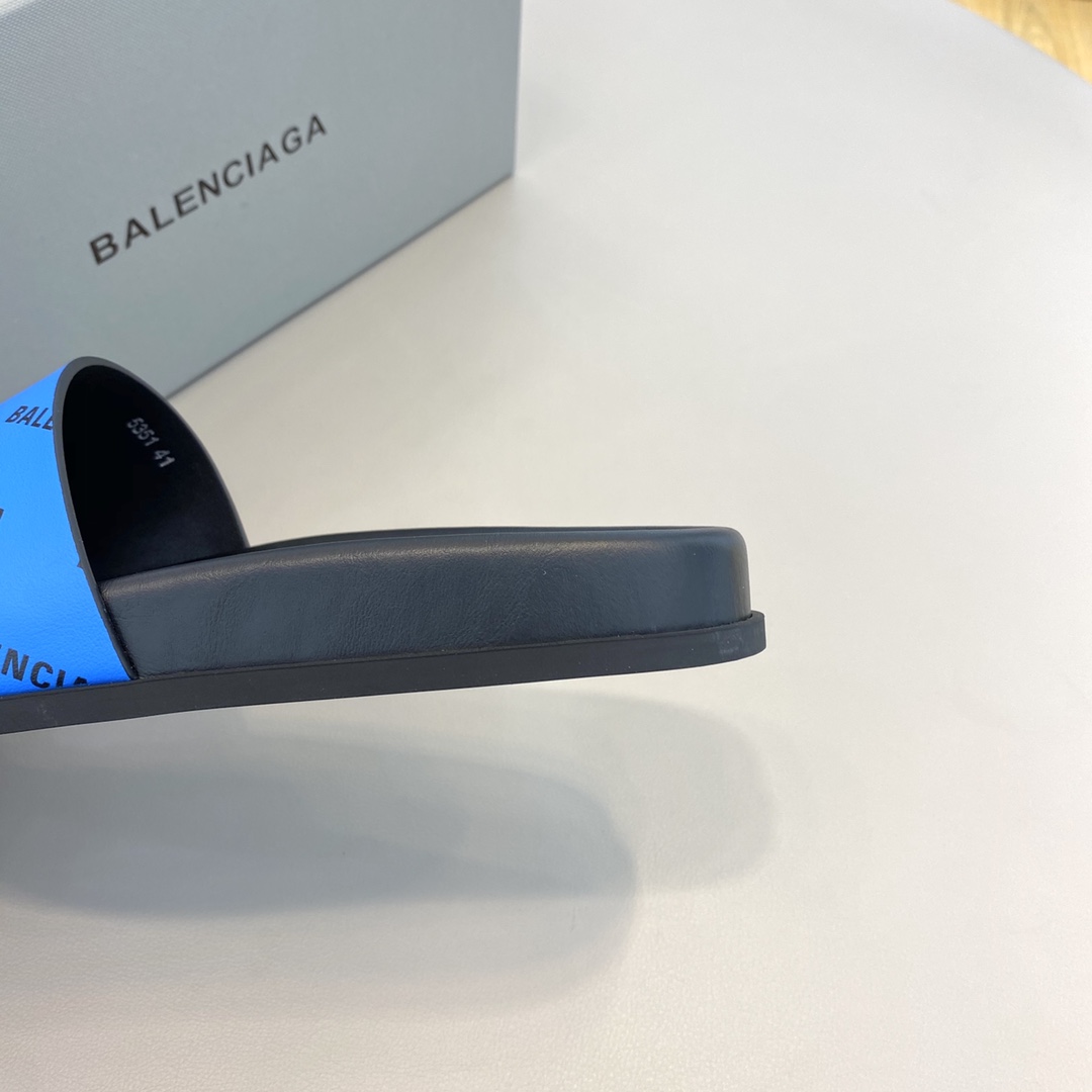 Balenciaga Logo Slide Sandal  - PerfectKickZ