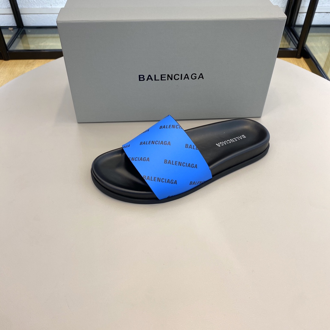 Balenciaga Logo Slide Sandal  - PerfectKickZ