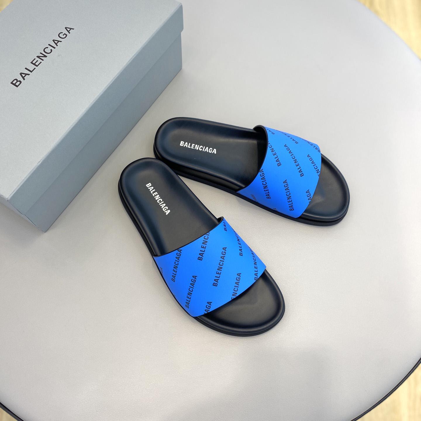 Balenciaga Logo Slide Sandal  - PerfectKickZ