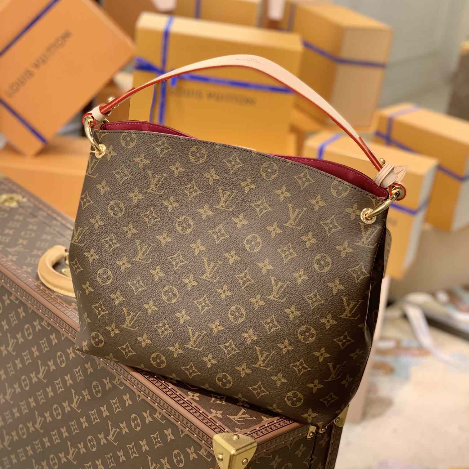 Louis Vuitton Graceful PM(35-30-11cm)  M43700 - PerfectKickZ