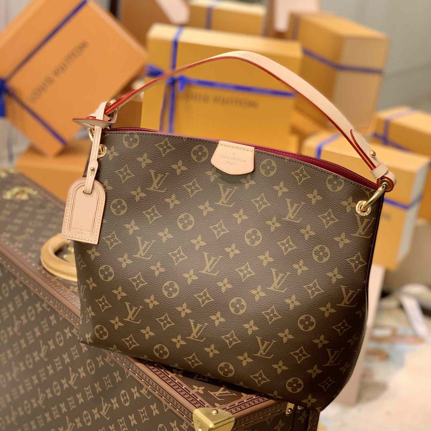 Louis Vuitton Graceful PM(35-30-11cm)  M43700 - PerfectKickZ