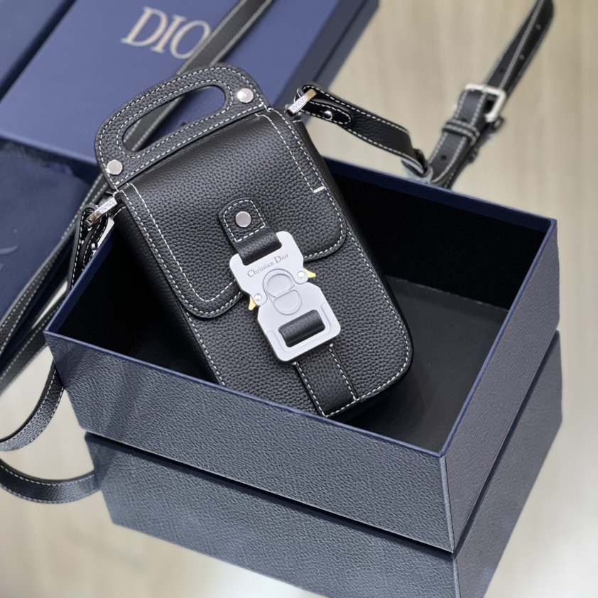 Dior Saddle Vertical Pouch With Strap  - PerfectKickZ