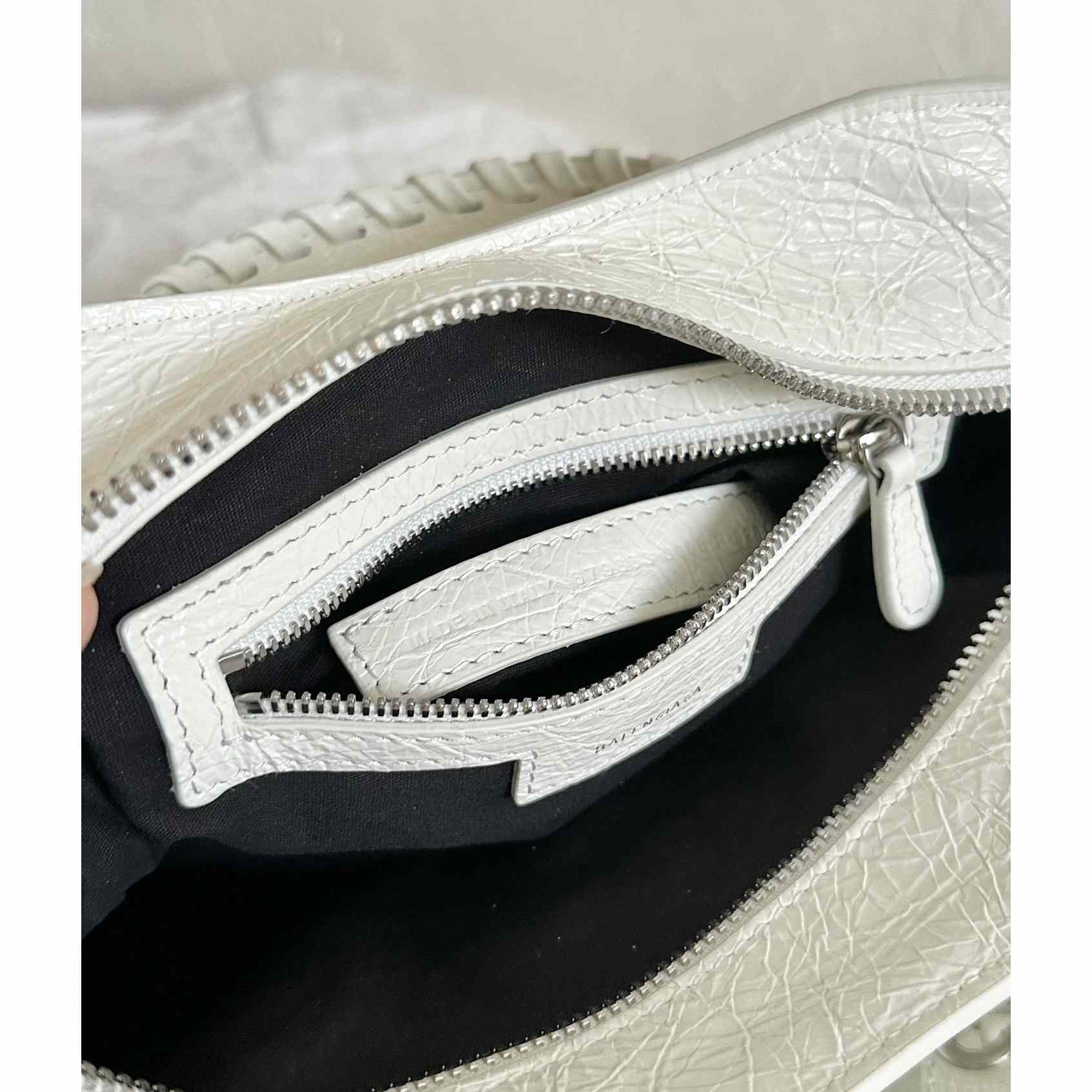 Balenciaga Women's Neo Cagole XS White Cross Body Bag(26×17.8×11.4cm) - PerfectKickZ
