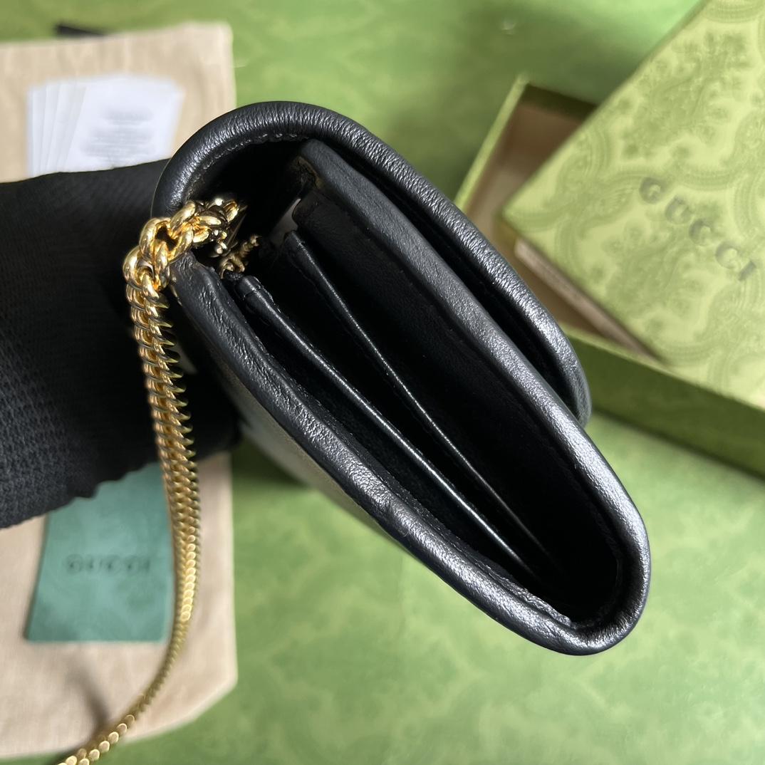 Gucci Blondie Continental Chain Wallet(21x10.5cm) - PerfectKickZ
