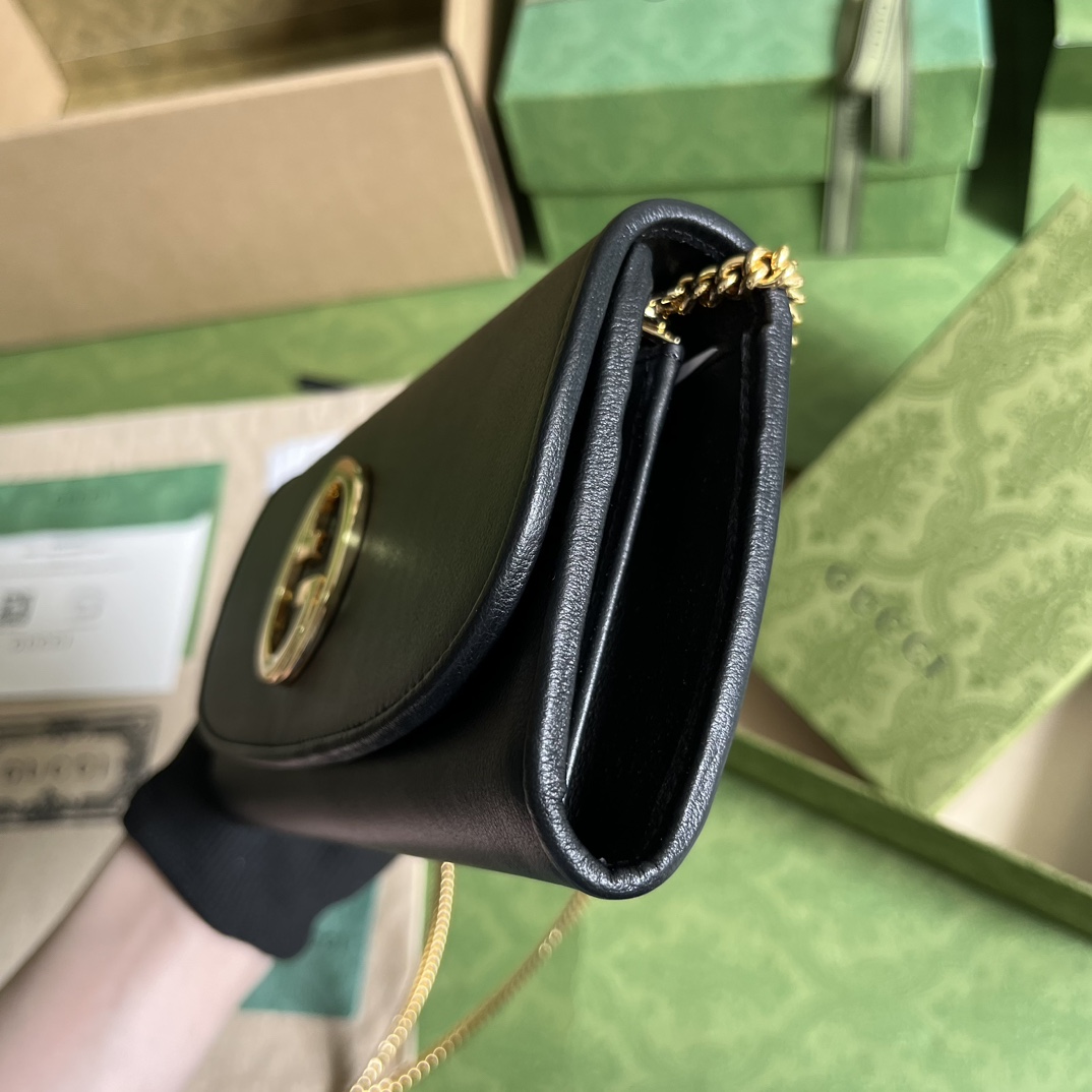 Gucci Blondie Continental Chain Wallet(21x10.5cm) - PerfectKickZ