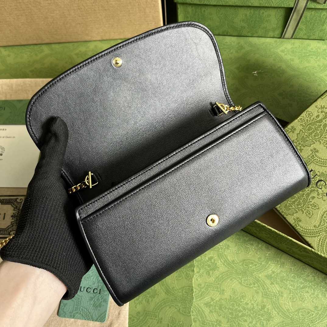 Gucci Blondie Continental Chain Wallet(21x10.5cm) - PerfectKickZ