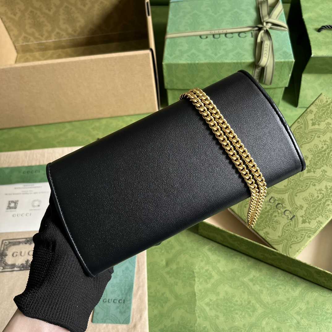 Gucci Blondie Continental Chain Wallet(21x10.5cm) - PerfectKickZ