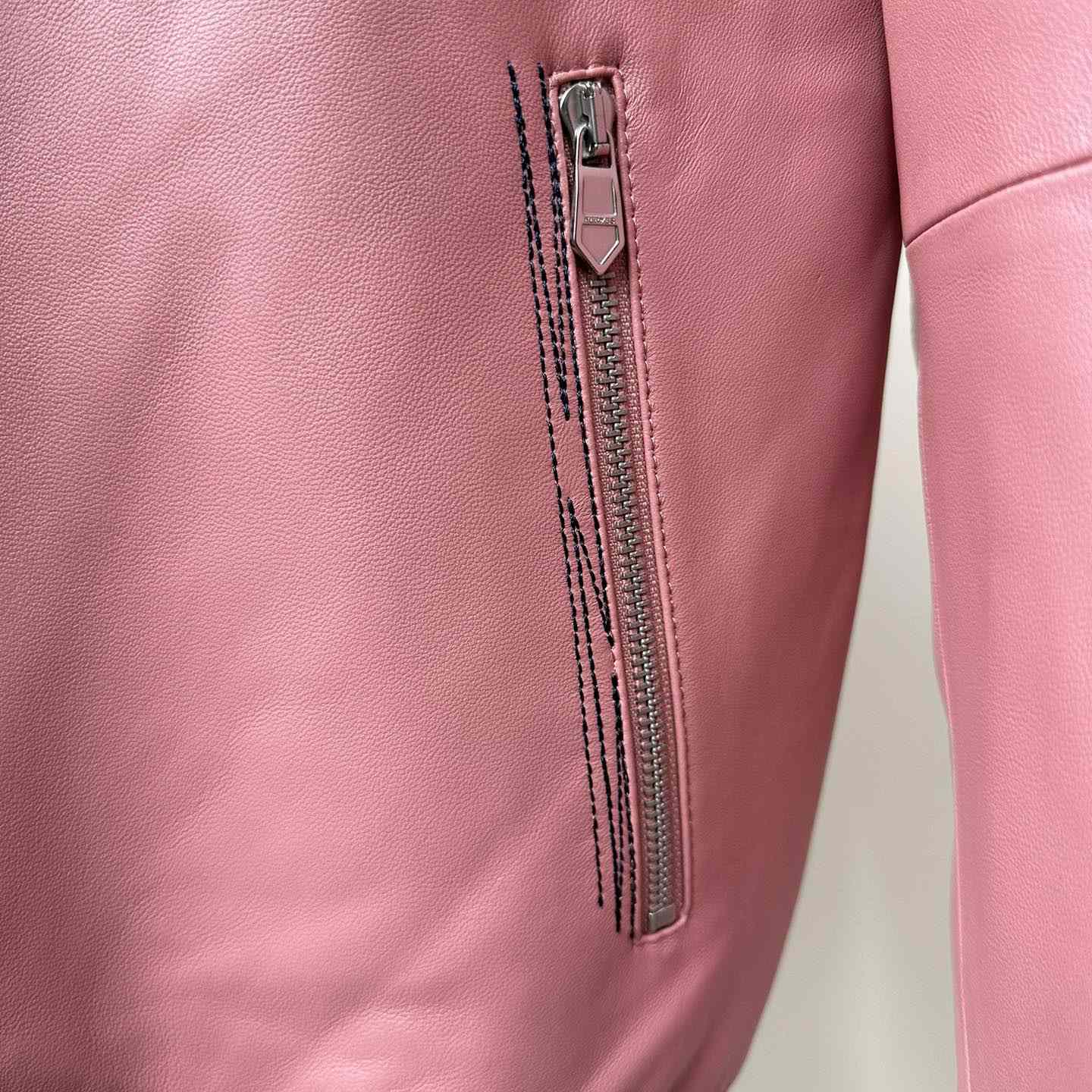 Hermes Jacket In Pink Calfskin - PerfectKickZ
