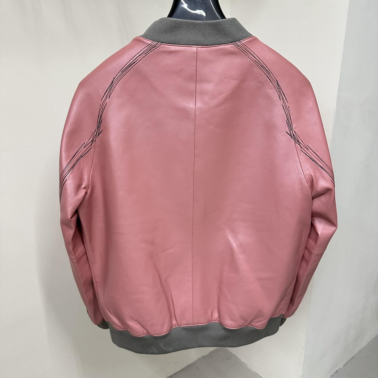 Hermes Jacket In Pink Calfskin - PerfectKickZ