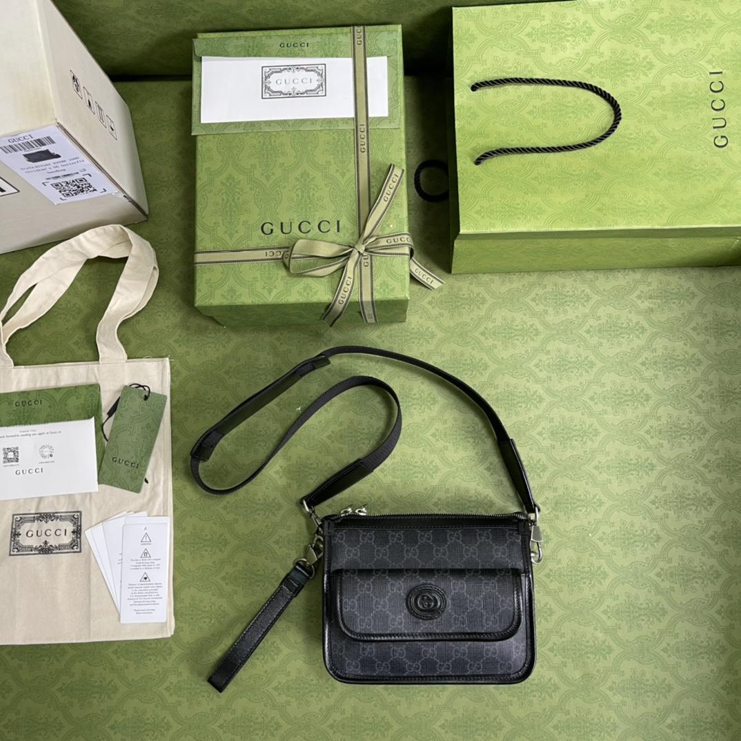 Gucci Messenger Bag With Interlocking G(21*16.5*8cm)    - PerfectKickZ