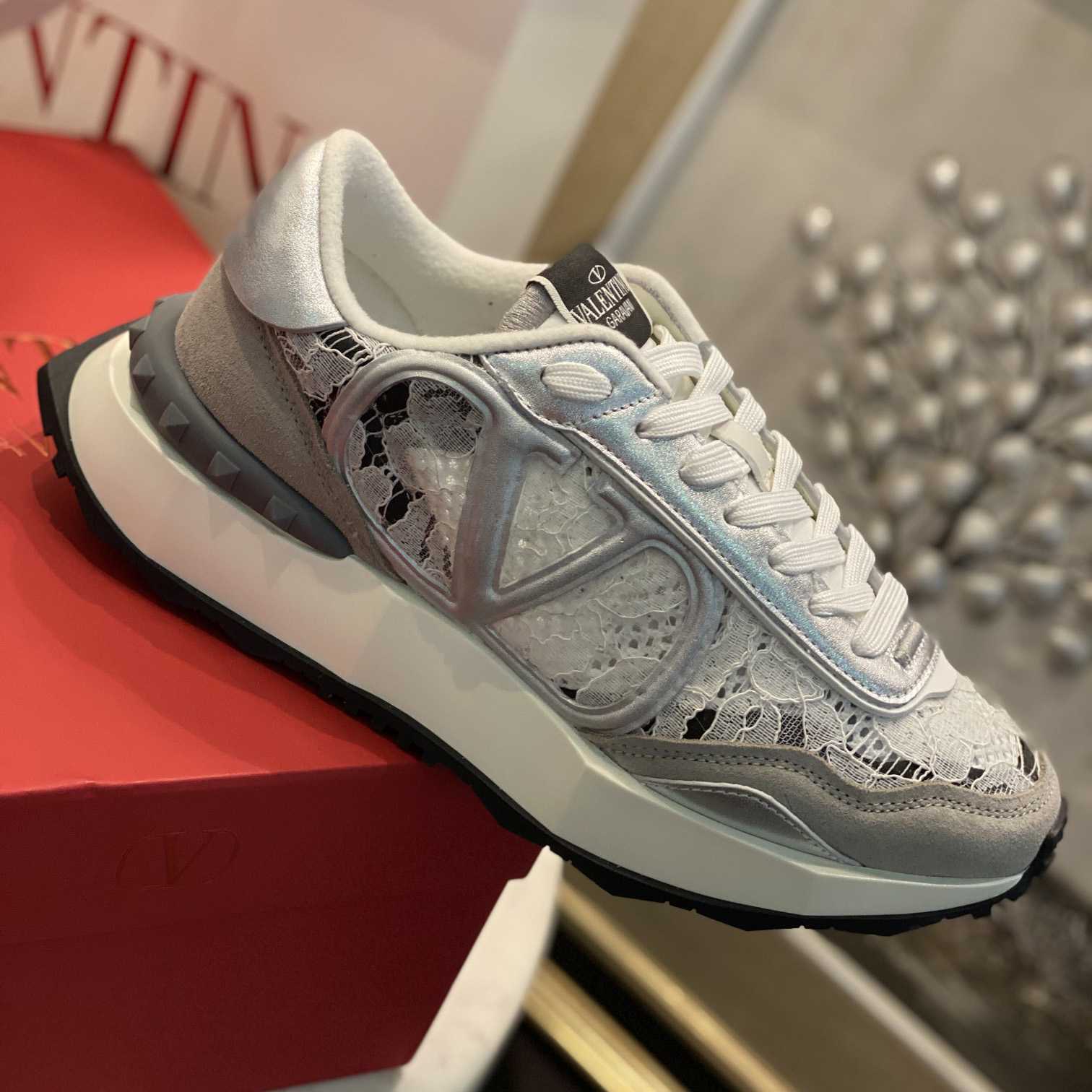 Valenti Lace And Mesh Lacerunner Sneaker  - 