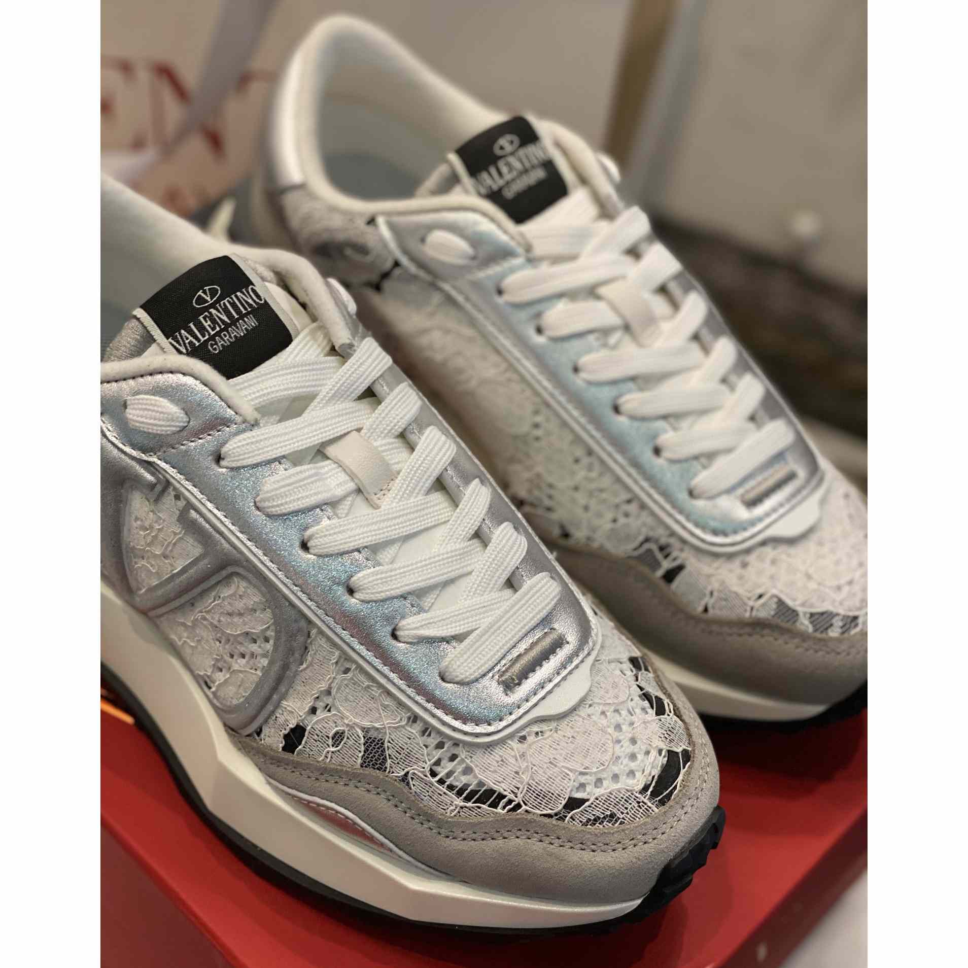 Valenti Lace And Mesh Lacerunner Sneaker  - 