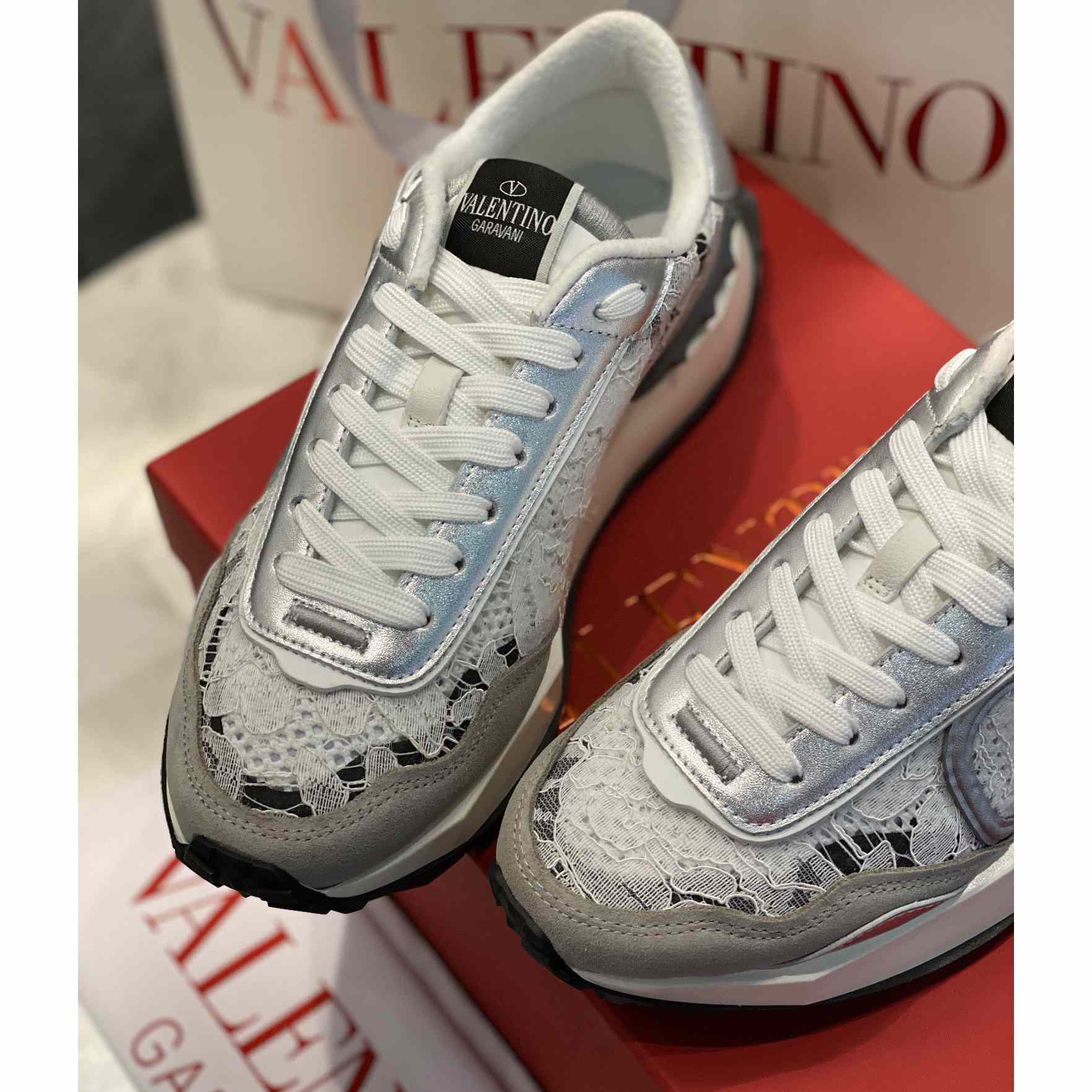 Valenti Lace And Mesh Lacerunner Sneaker  - 