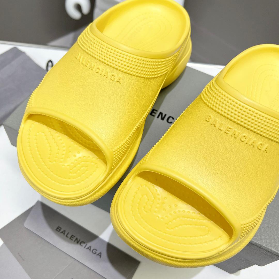 Balenciaga Women's Pool Crocs™ Slide Sandal In Yellow - PerfectKickZ