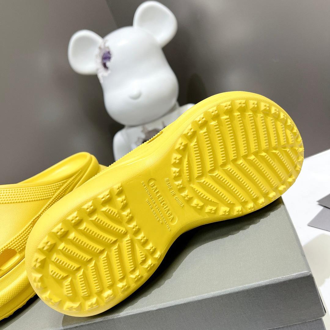 Balenciaga Women's Pool Crocs™ Slide Sandal In Yellow - PerfectKickZ