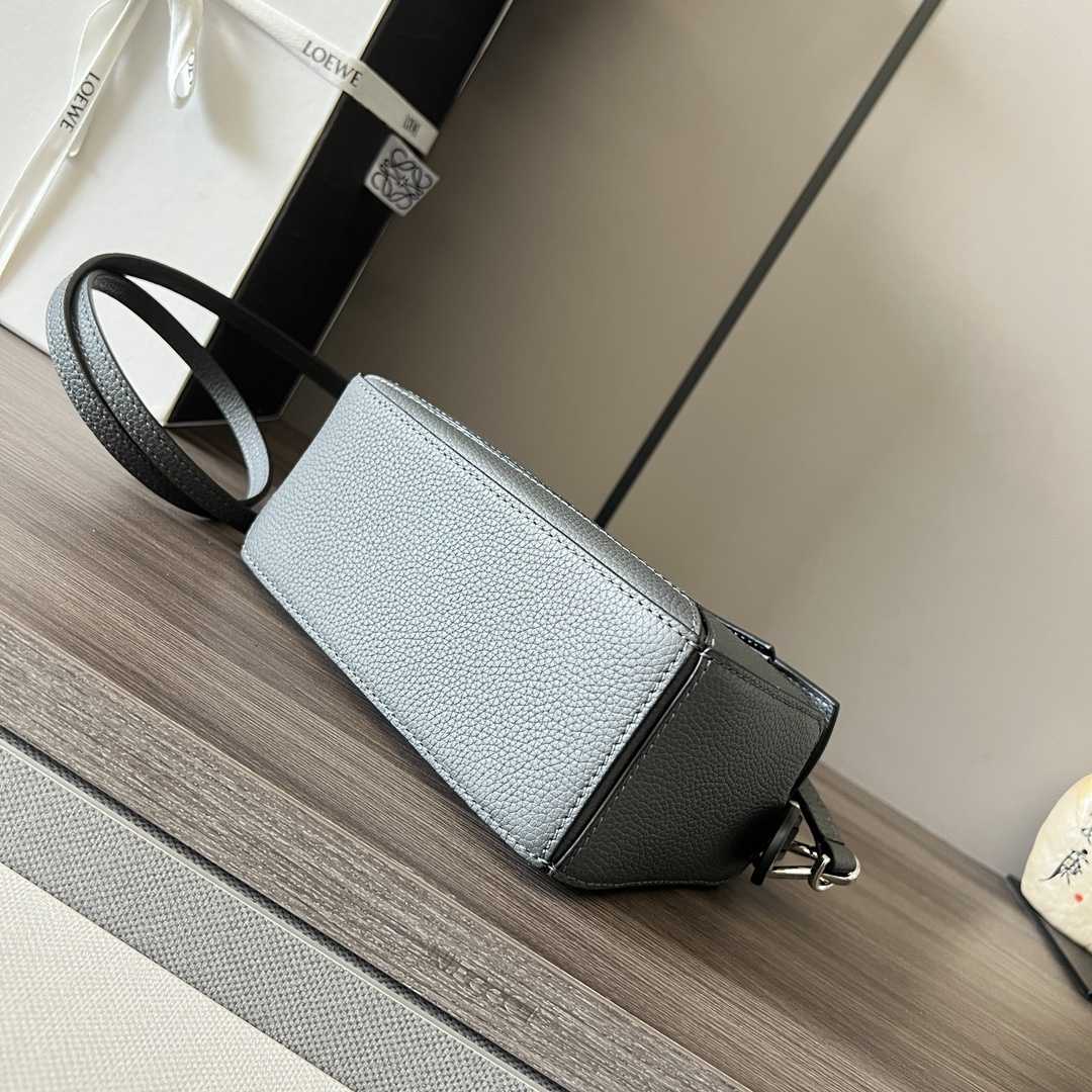 Loewe Small Puzzle Bag In Soft Grained Calfskin Grey Color - PerfectKickZ