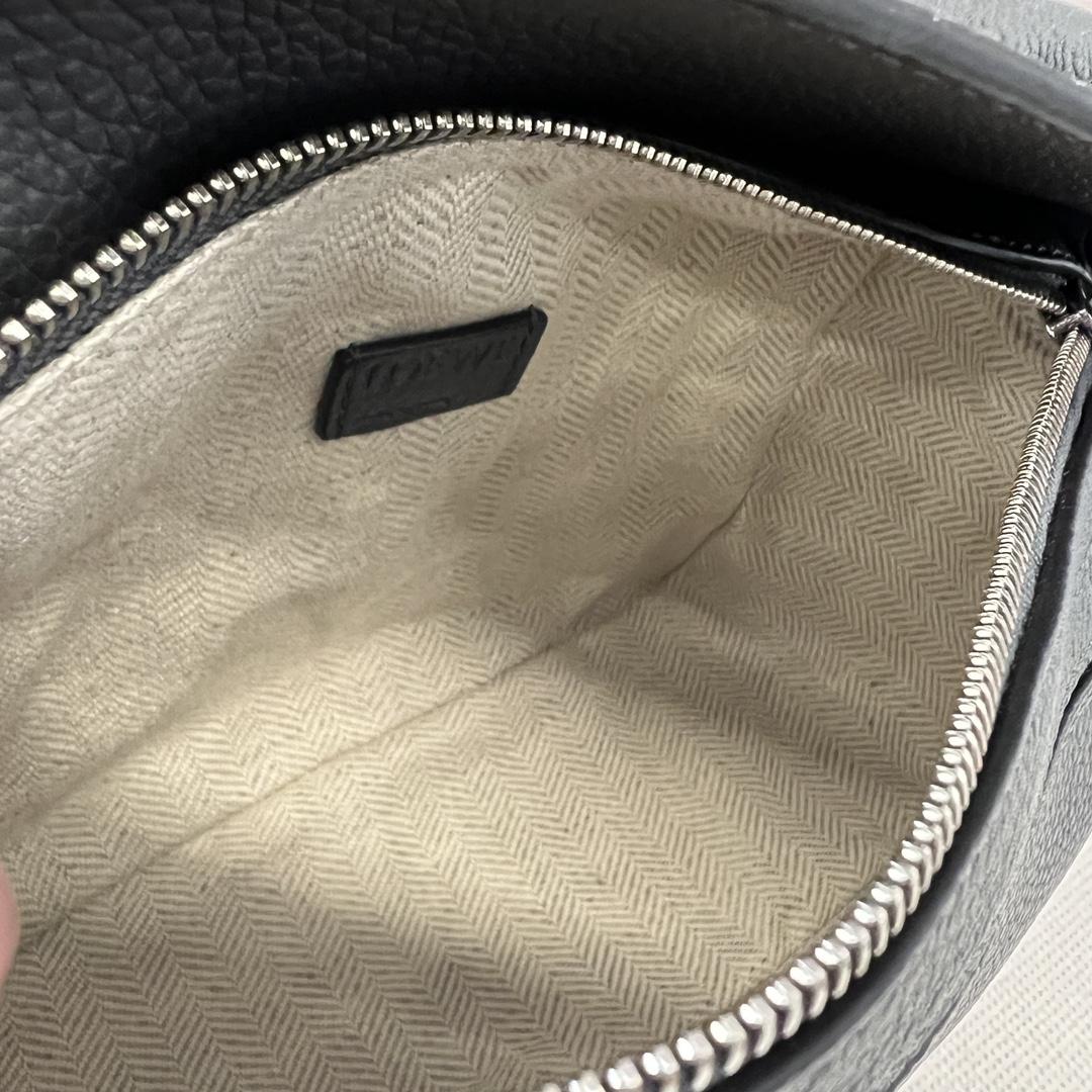 Loewe Small Puzzle Bag In Soft Grained Calfskin Grey Color - PerfectKickZ