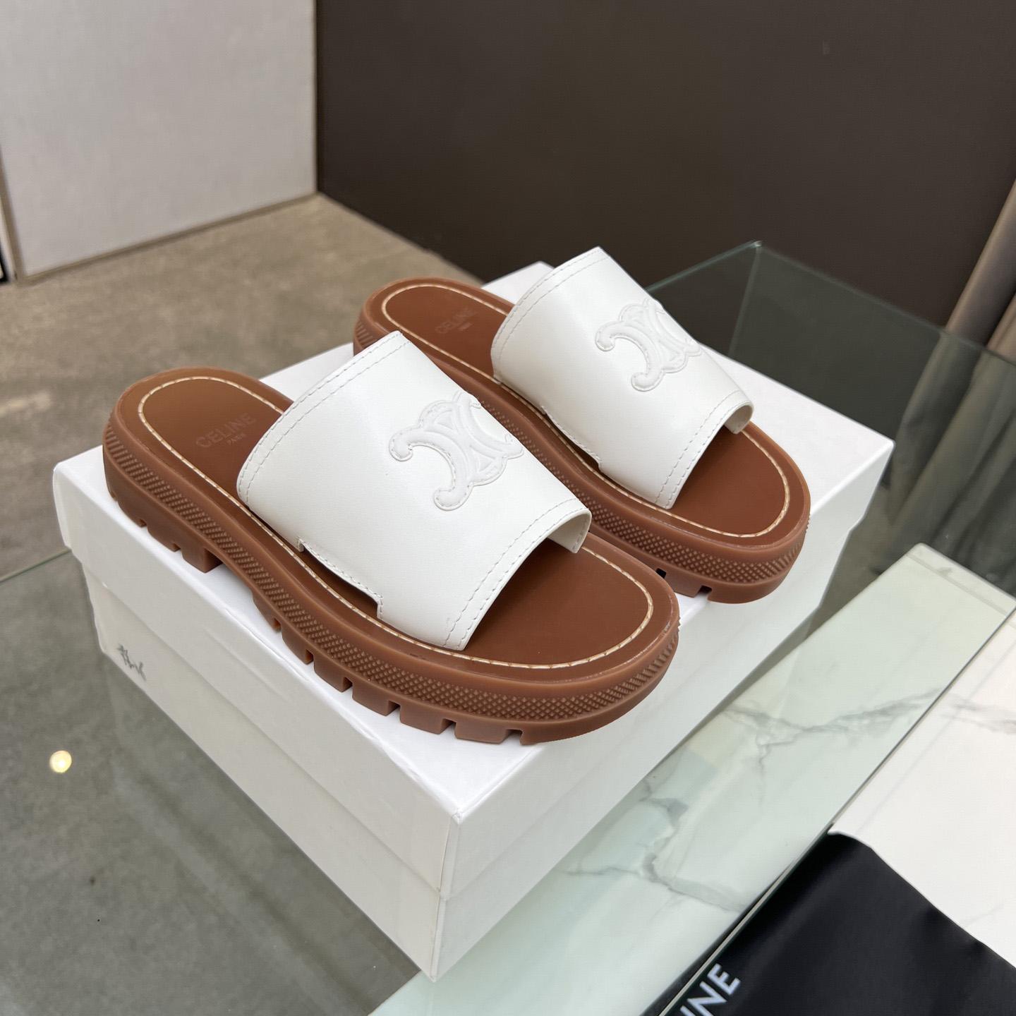 Celine Clea Triomphe Slide In Vegetable - PerfectKickZ