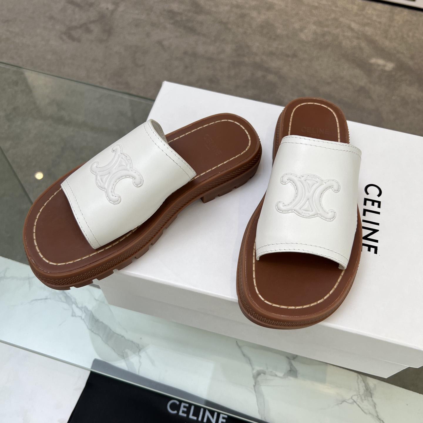 Celine Clea Triomphe Slide In Vegetable - PerfectKickZ