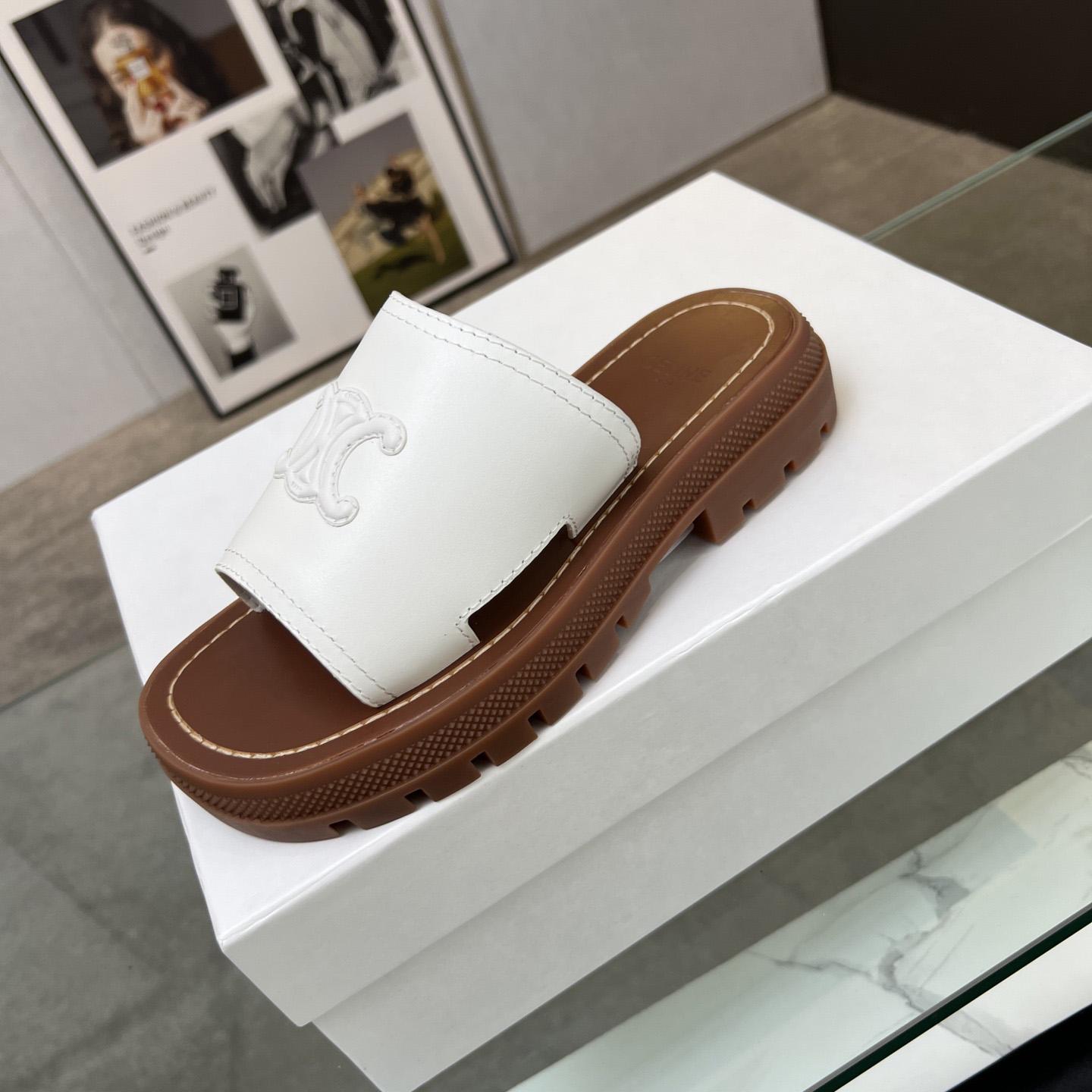 Celine Clea Triomphe Slide In Vegetable - PerfectKickZ