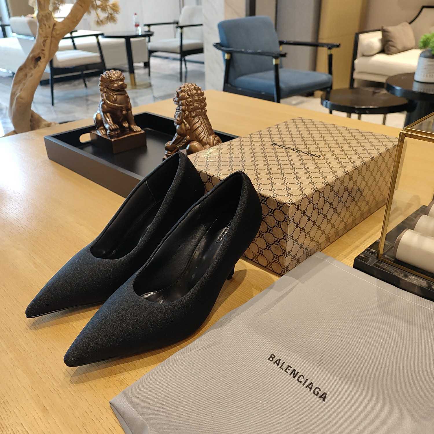 Balenciaga XL Pump 110mm In Black - PerfectKickZ