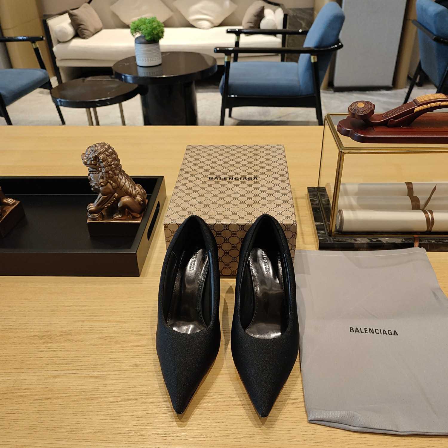 Balenciaga XL Pump 110mm In Black - PerfectKickZ
