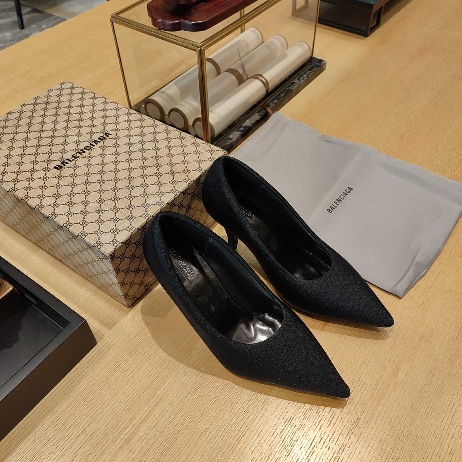Balenciaga XL Pump 110mm In Black - PerfectKickZ