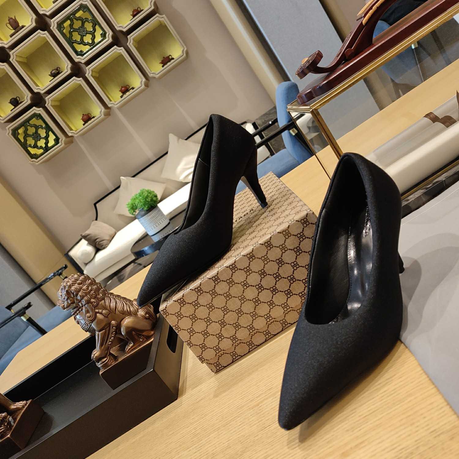 Balenciaga XL Pump 110mm In Black - PerfectKickZ