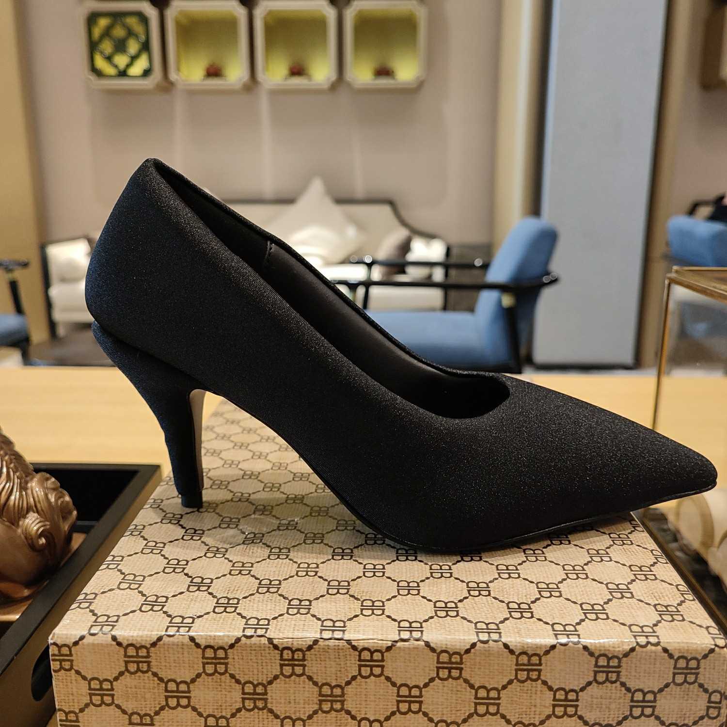 Balenciaga XL Pump 110mm In Black - PerfectKickZ