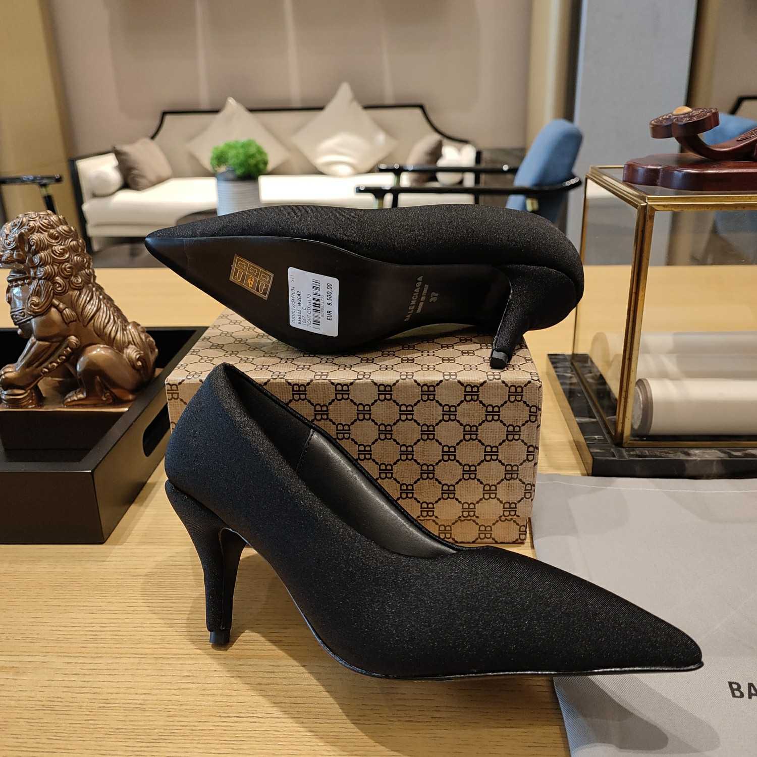 Balenciaga XL Pump 110mm In Black - PerfectKickZ