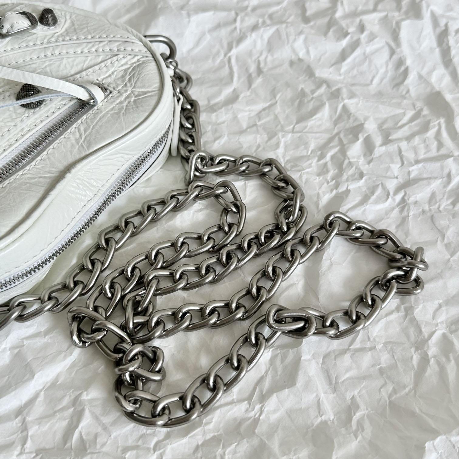 Balenciaga Le Cagole Heart Mini Bag In Optic White (16-12.7-4.5cm) - PerfectKickZ