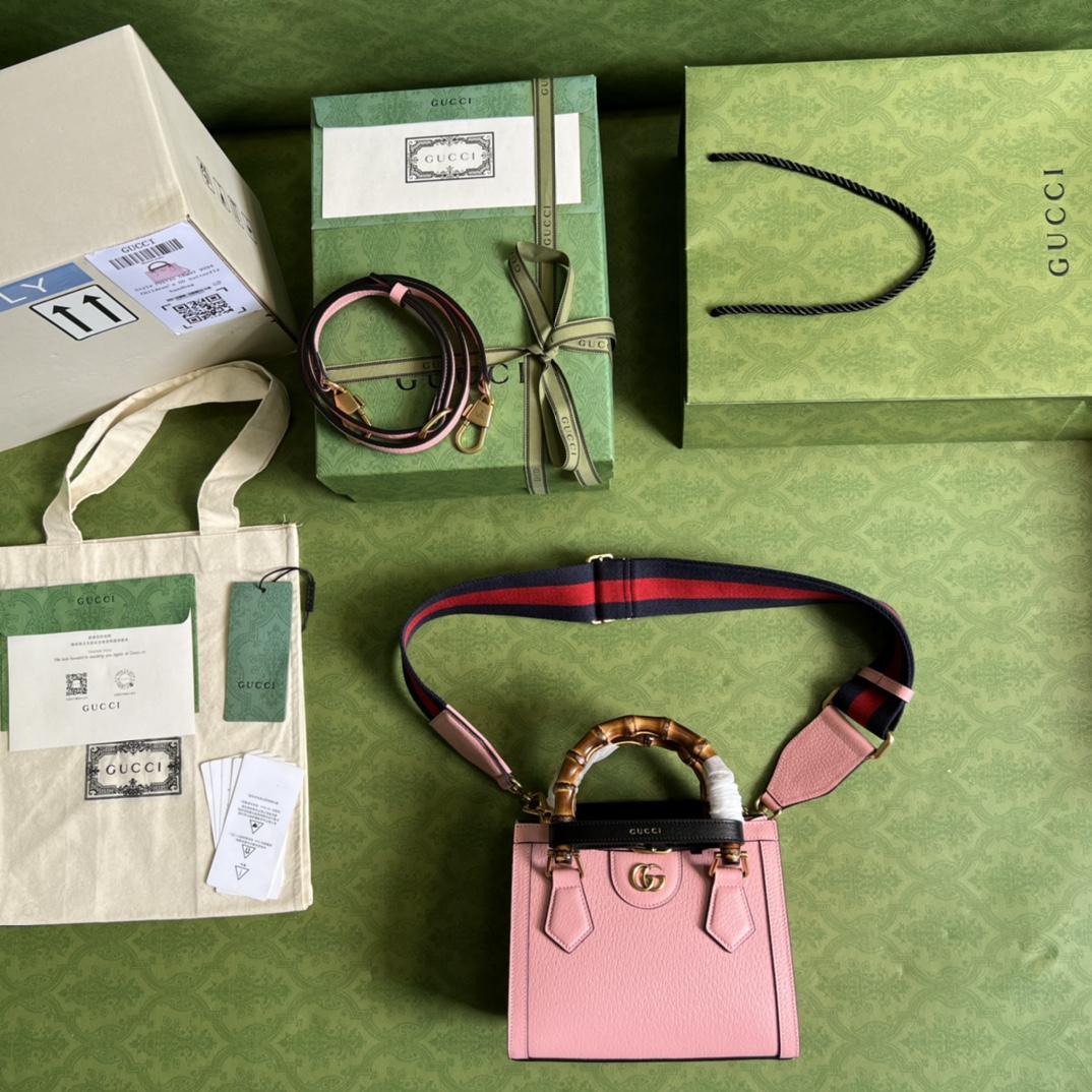 Gucci Diana Mini Tote Bag(20*16*10cm) - PerfectKickZ