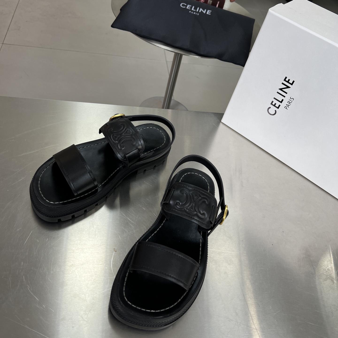 Celine Clea Triomphe Sandal In Vegetable - PerfectKickZ