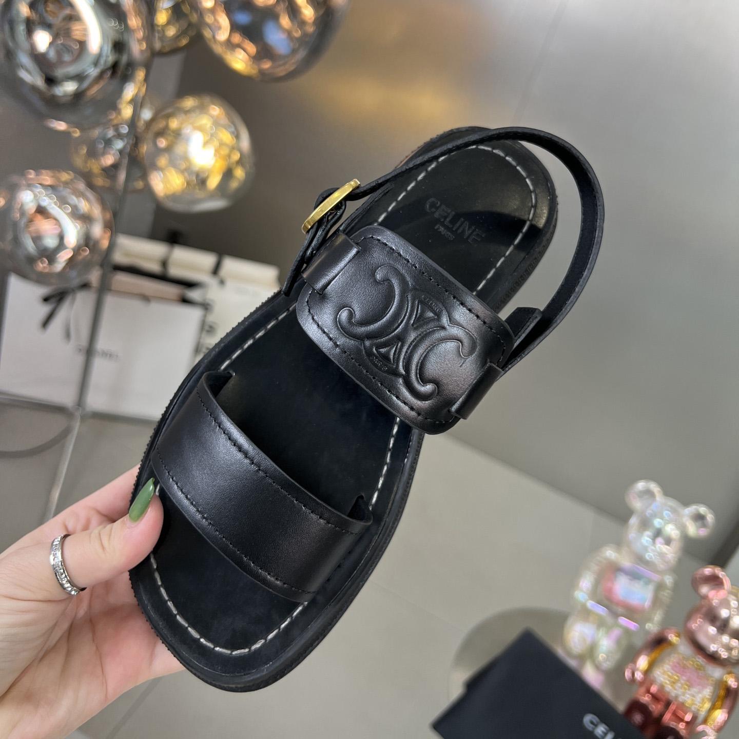 Celine Clea Triomphe Sandal In Vegetable - PerfectKickZ
