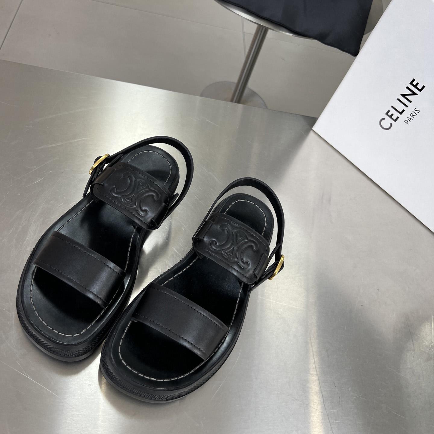 Celine Clea Triomphe Sandal In Vegetable - PerfectKickZ