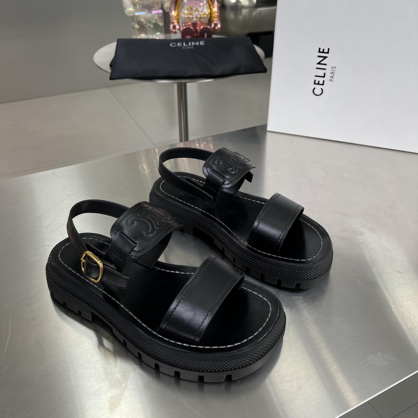 Celine Clea Triomphe Sandal In Vegetable - PerfectKickZ