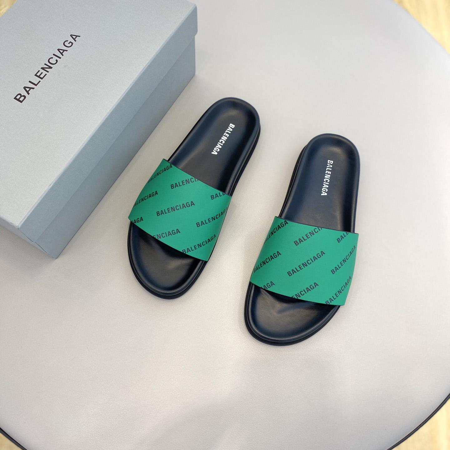 Balenciaga Logo Slide Sandal  - PerfectKickZ