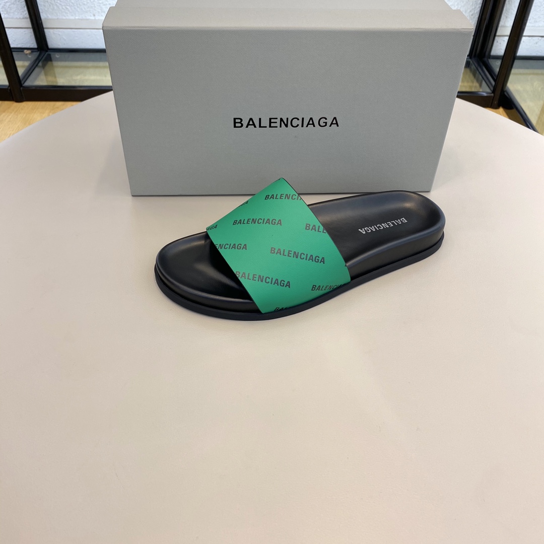 Balenciaga Logo Slide Sandal  - PerfectKickZ