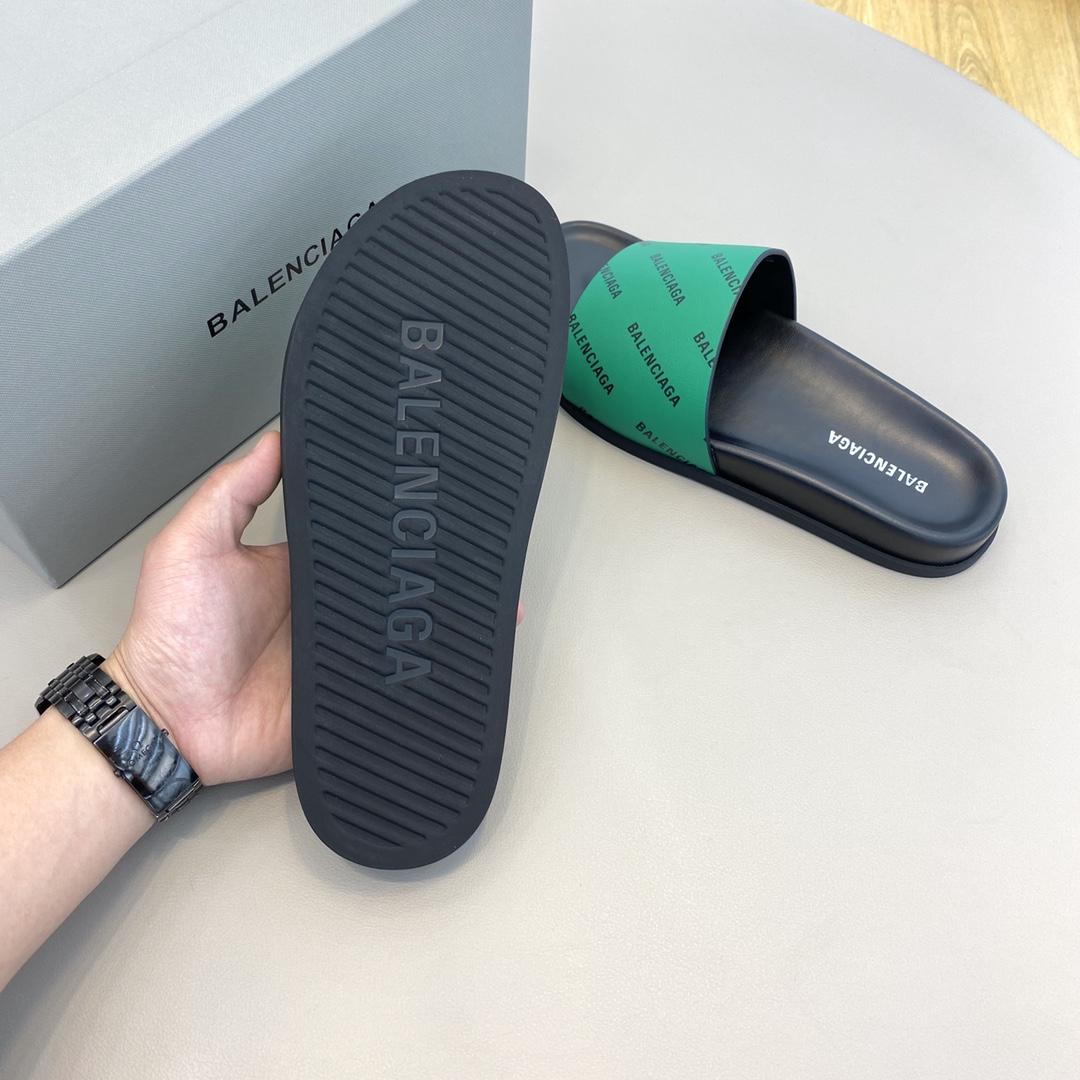 Balenciaga Logo Slide Sandal  - PerfectKickZ