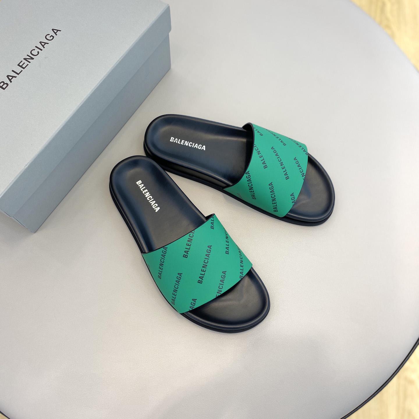 Balenciaga Logo Slide Sandal  - PerfectKickZ