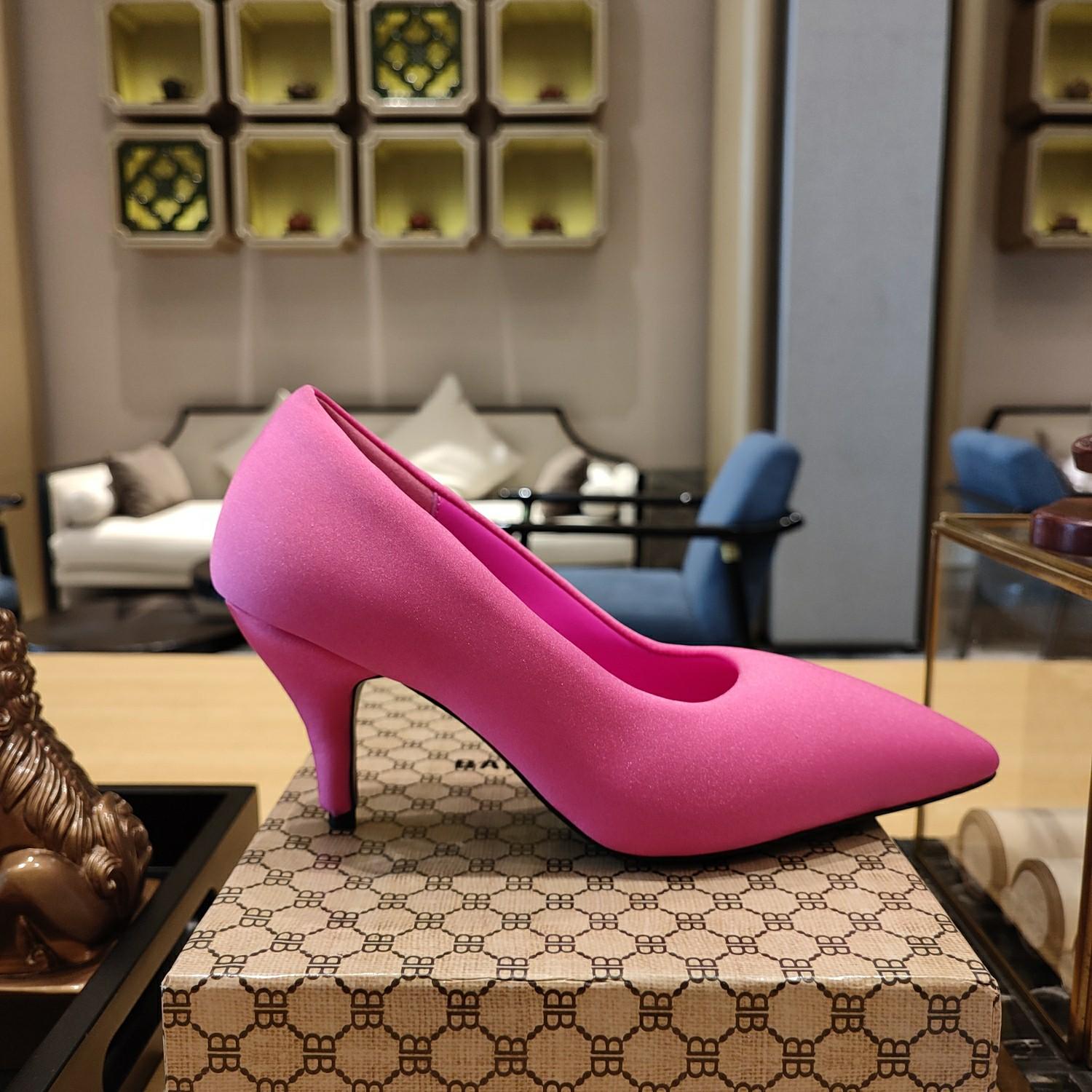 Balenciaga XL Pump 110mm In Neon Pink - PerfectKickZ