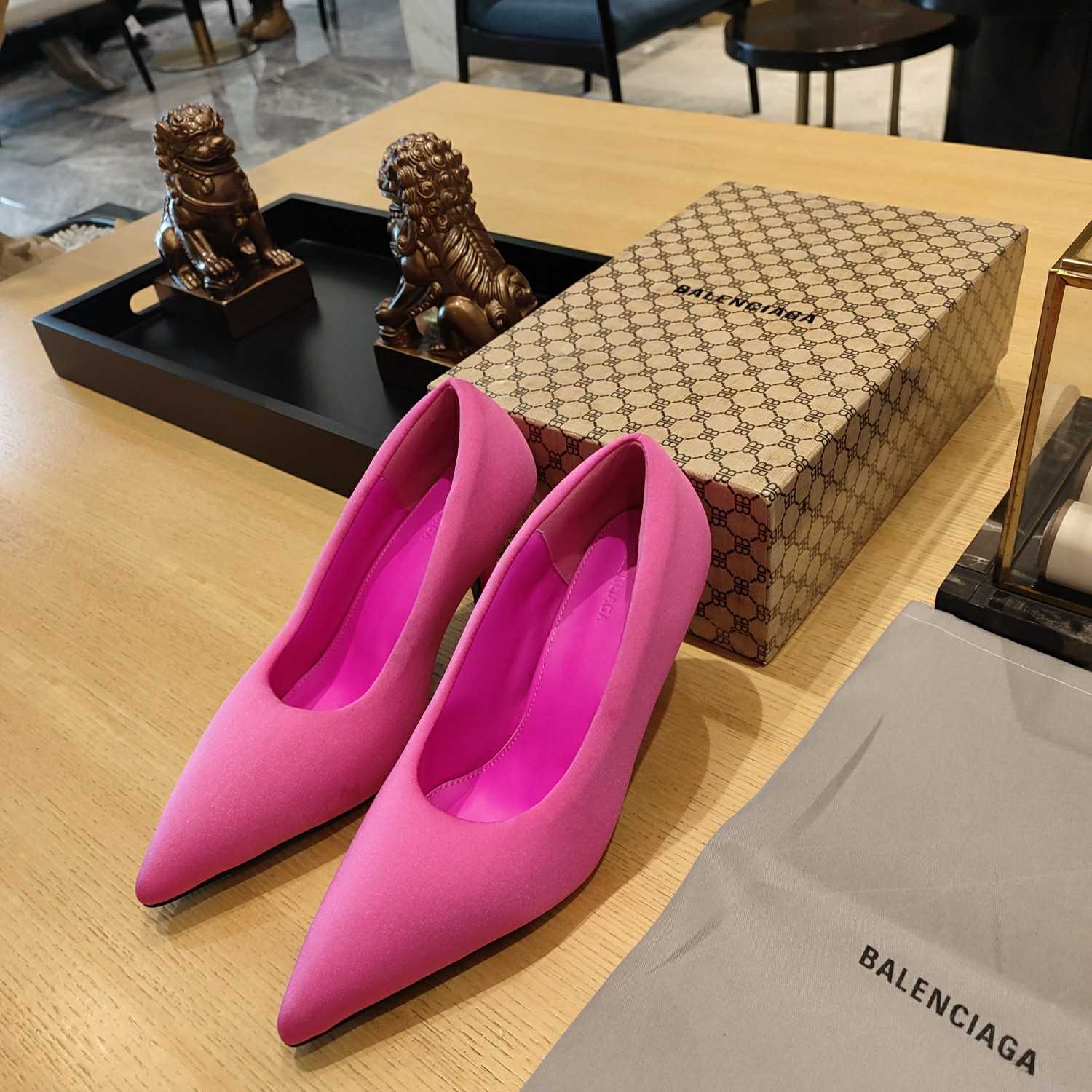 Balenciaga XL Pump 110mm In Neon Pink - PerfectKickZ