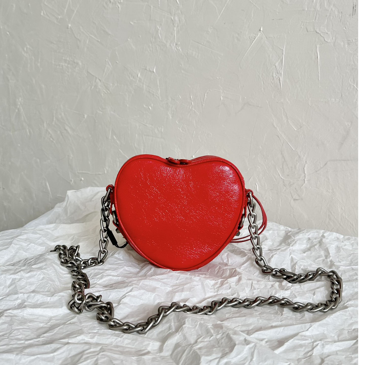 Balenciaga Le Cagole Heart Mini Bag In Red (16-12.7-4.5cm) - PerfectKickZ