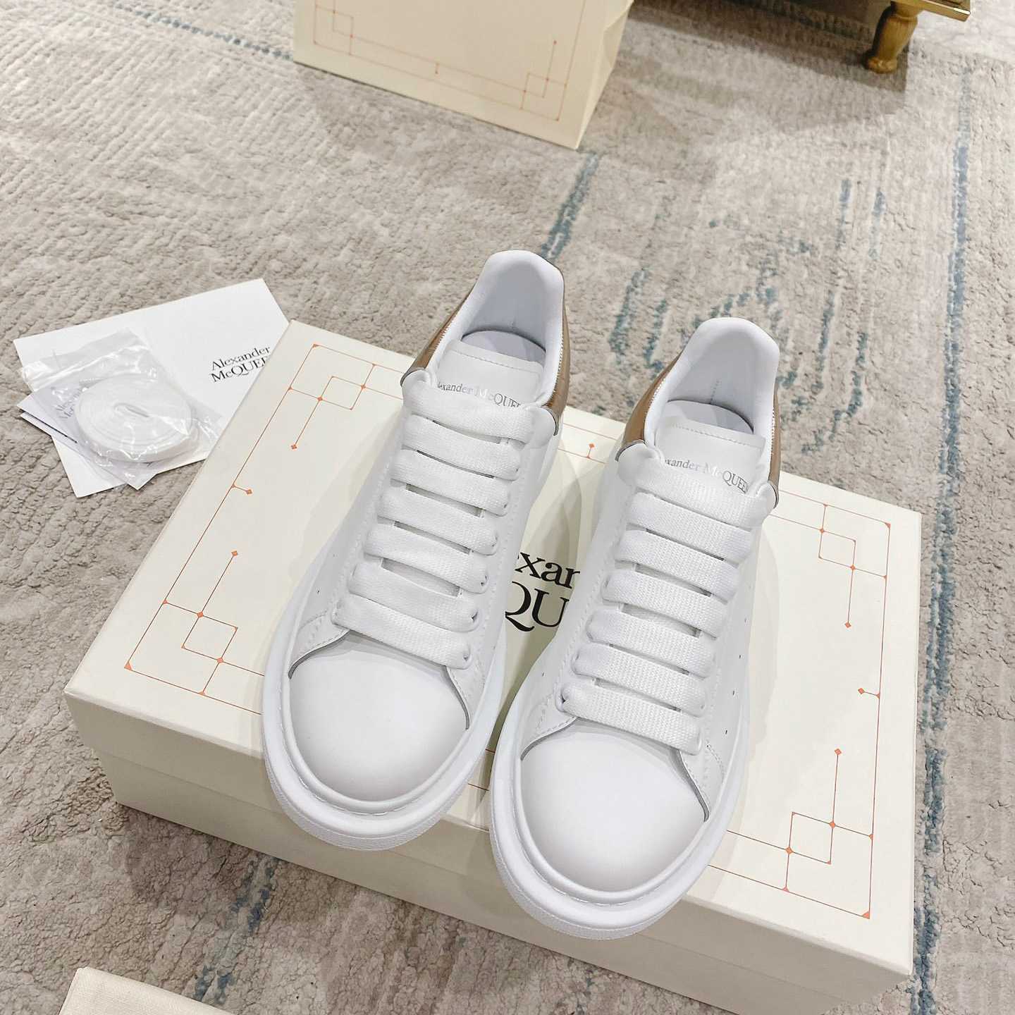Alexander Mqueen Oversized Sneaker In White - PerfectKickZ