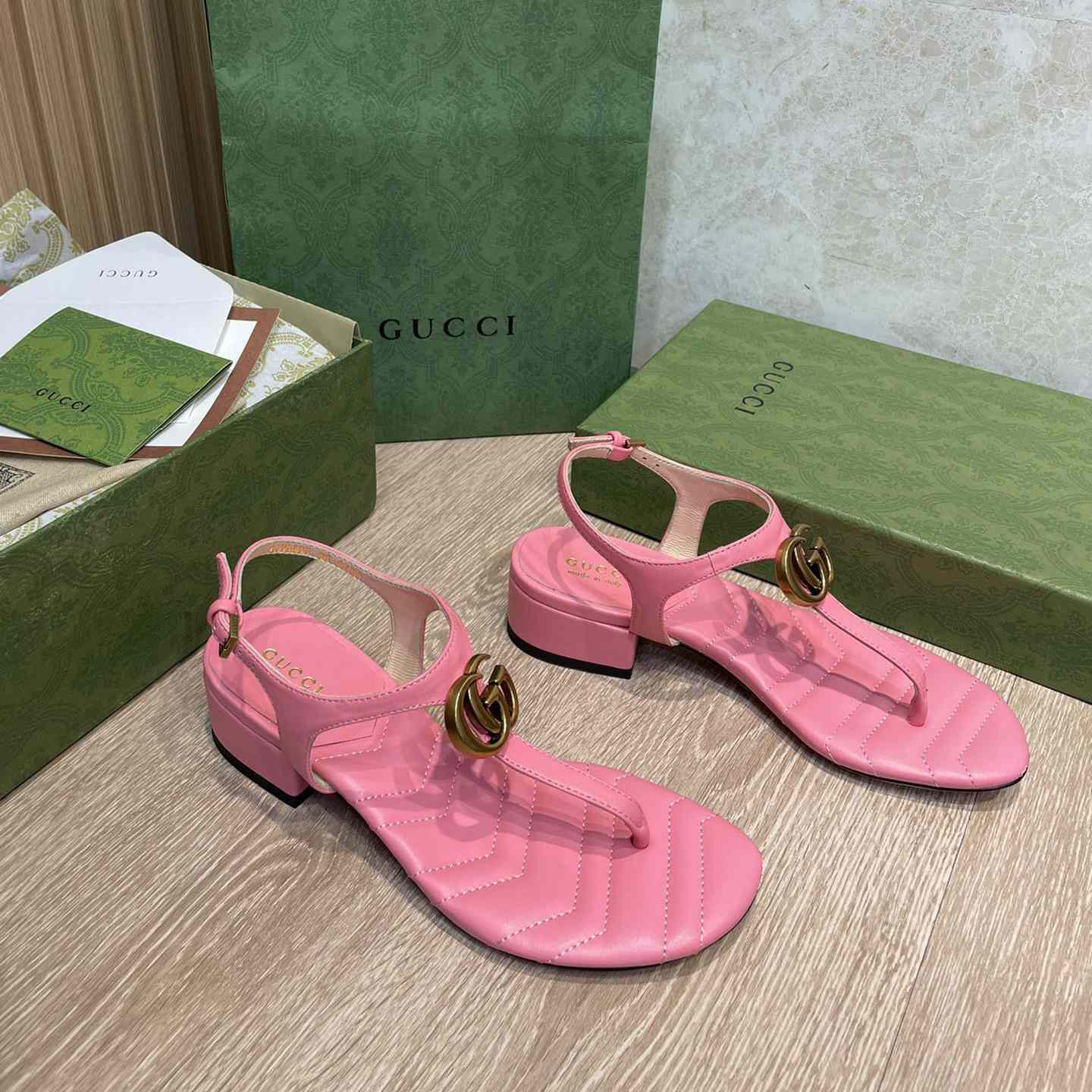 Gucci Women's Double G Sandal - PerfectKickZ