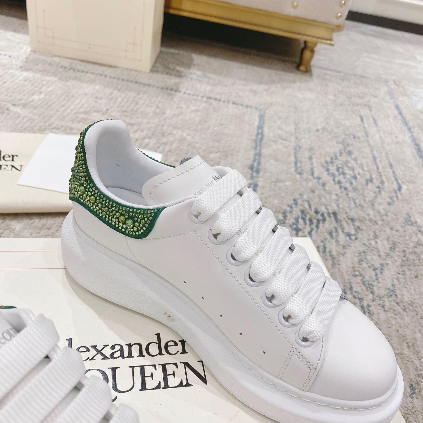 Alexander Mqueen Oversized Sneaker in White/Acid Green - PerfectKickZ