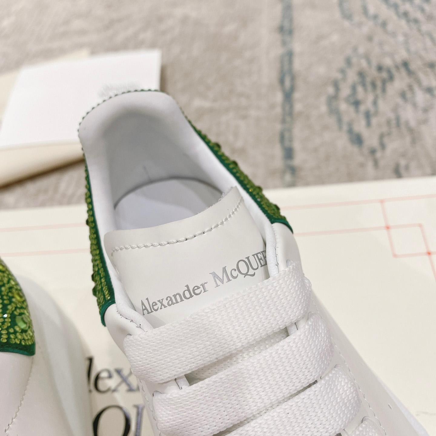 Alexander Mqueen Oversized Sneaker in White/Acid Green - PerfectKickZ