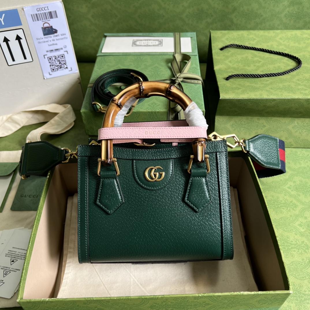 Gucci Diana Mini Tote Bag(20*16*10cm) - PerfectKickZ